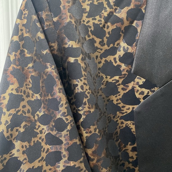 Animal Print Satin Formal Jacket - Picture 5 of 5